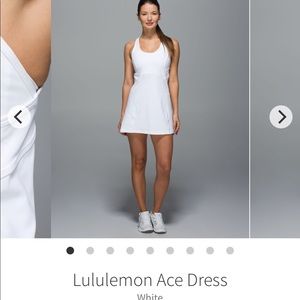 NWT Lululemon white ace tennis dress size 4